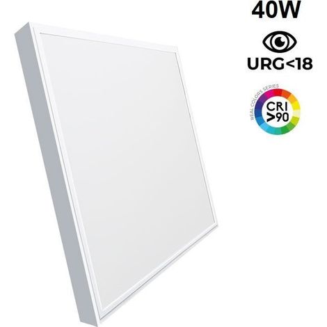 Panel LED Slim De Superficie 60x60cm - Driver OSRAM - 40W - - Blanco Neutro
