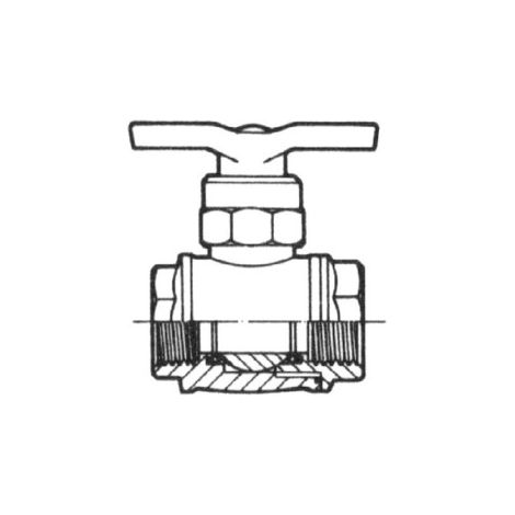 VALVOLA A SFERA PP FF GAS - 3/4''