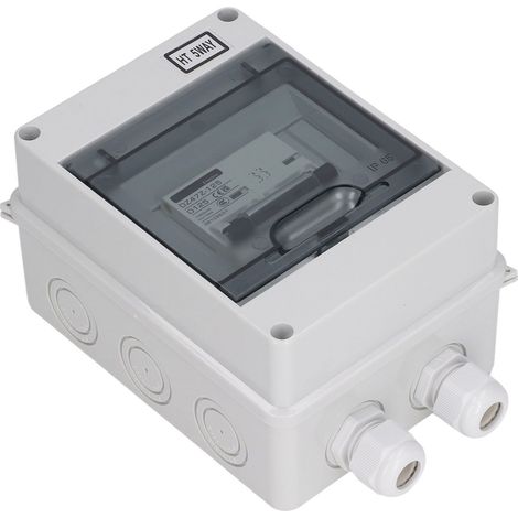 Disjoncteur miniature 2P, interrupteur sectionneur 1000V CC, disjoncteur miniature 125A CC pour systèmes photovoltaïques solaires, avec indice d'étanchéité IP65. (1/5)
