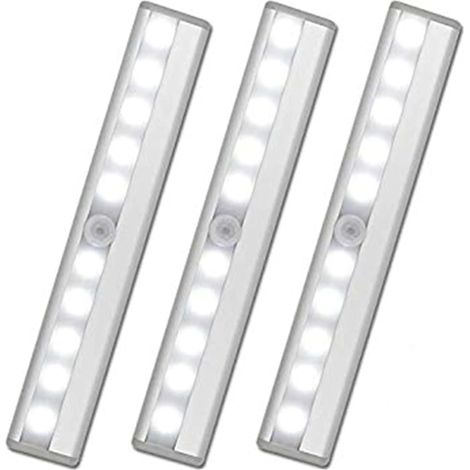 3 luces de escalón para autocaravanas con sensores de movimiento, luces LED, carga USB, aptas para autocaravanas, remolques y furgonetas camper - luz blanca (1/5)