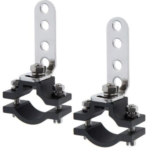 QORVA-Support de Montage de Lumière Travail 22-32mm Universelle,Support de Phare Moto,Supports de fixation de lampe de fourche avant (2 Pièces)