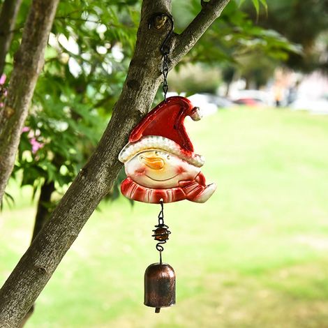 Clochette À Vent - Pendule En Fer - Décoration De Noël Pour Balcon Jardin Maison - 1 Pièce (1/4)