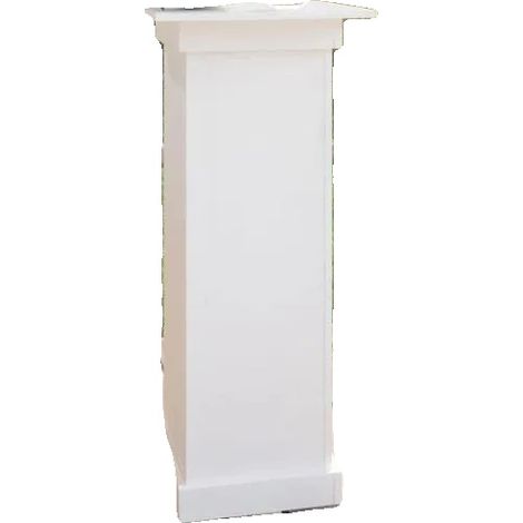 Soporte para macetas, estilo rústico, fácil montaje, blanco. (1/2)
