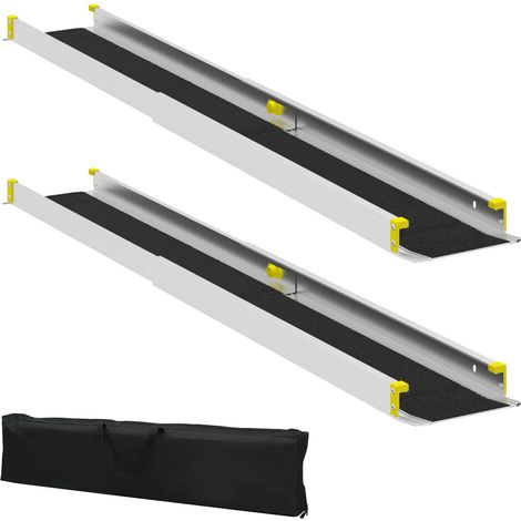 Rampe für Rollstühle 270 kg 2 pcs Schwarz 152 x 19 x 5,5 cm vidaXL