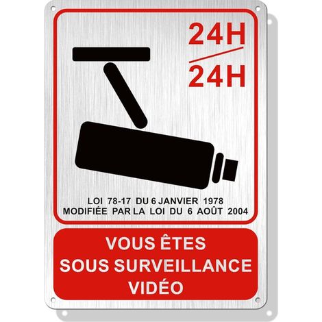 Video Surveillance Sign 25 x 18 cm (1/5)