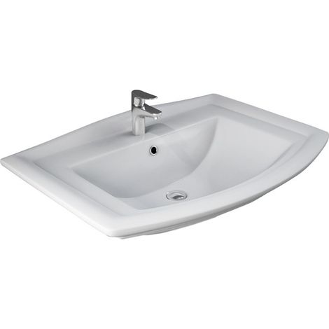 Lavabo in ceramica 65 cm - serie washington (1/3)