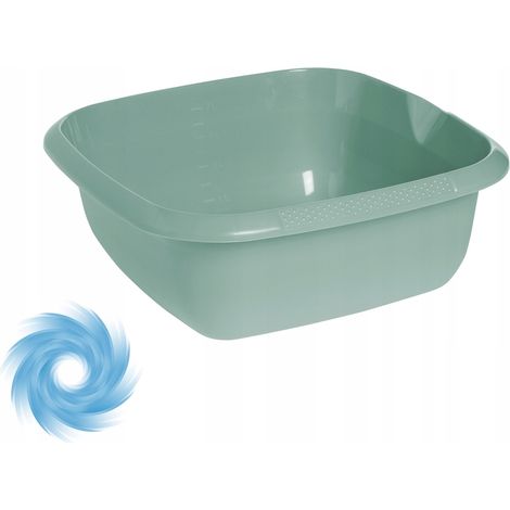 Ciotola rettangolare in plastica con beccuccio 8L 34x34 cm KEEEPER (1/5)