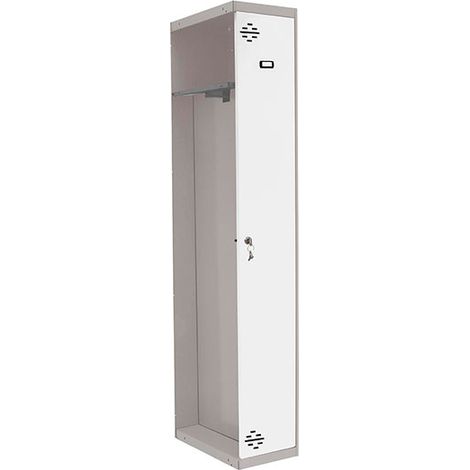 Simonrack Vestiaire moderne gris et blanc 1800 mm hauteur