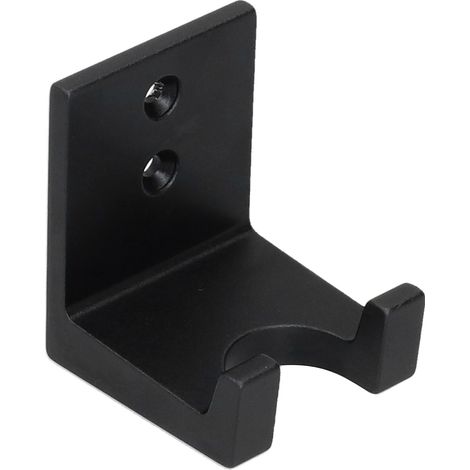 Bodenloser Siebträgerhalter aus perforiertem Aluminiumlegierungs-Viskose-Material mit doppelter Verwendungsmöglichkeit für Kaffeetamper und Wandhalterung, Schwarz (1/5)