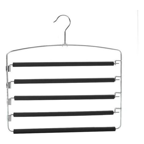 Pantalons Cintres Multicouches Anti-Glisse Garde-Robe Organisateur de Rangement pour Jeans Pantalons Foulard Jupes (1/4)