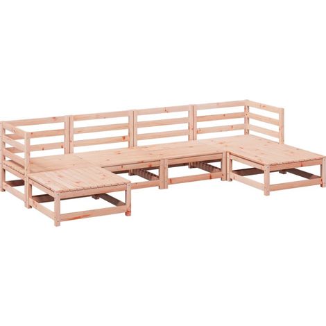 Maison Exclusive - 6-tlg. Garten-Sofagarnitur Massivholz Douglasi