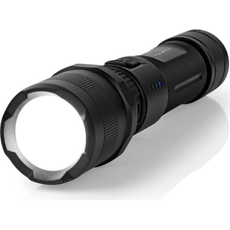 Nedis Ltrr10wbk Torcia LED nera 10W 1000 lumen (1/5)