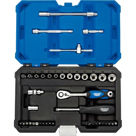 Draper 1/4" Sq. Dr. Metric Draper Expert Multi-Drive&174 Socket Set (43 piece) (16479) (1/5)