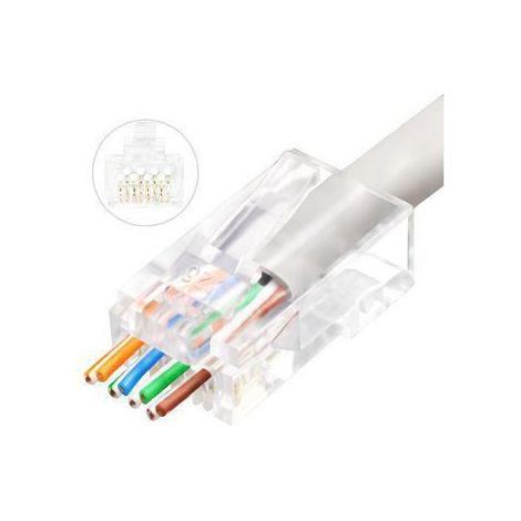 Conector RJ45 Lanview LVN125305 transparente