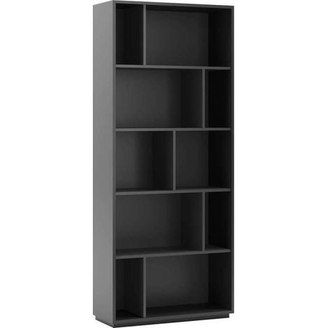 Estanteria 5 alturas modelo 545 acabado grafito. 191 cm(alto), 80 cm(ancho), 32 cm(fondo). (1/3)