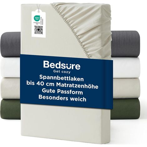 Drap-Housse 180x200cm Extra Profond - jusqu'à 40 cm, pour Matelas Haut (1/5)