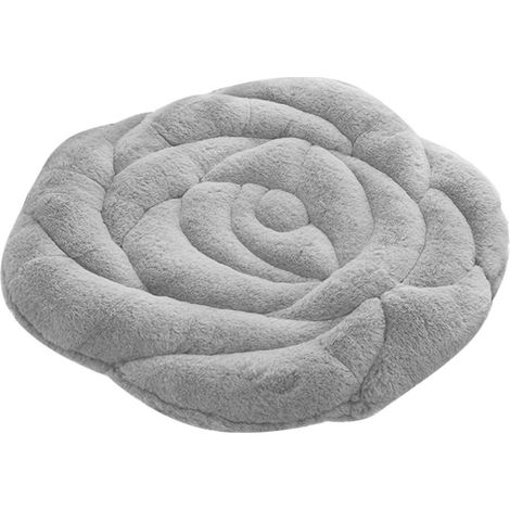 Coussin de Siège Pratique Peluche Joli Motif de Roses Coussin pour Bureau et Maison 4545cm (1/4)
