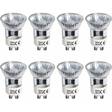 GU10-Halogenlampe – 35 W – 220–240 V – 360 lm – 2800 K – 120° Abstrahlwinkel – dimmbar – 8er-Pack (1/5)