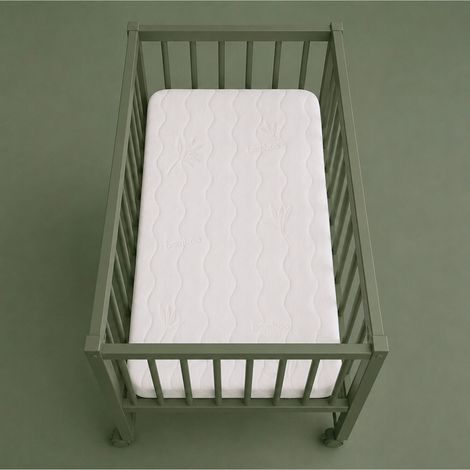 Babysom - Matelas Berceau Bamboo - 80x40 cm Compatible Cododo Viscose au Toucher Ultra Doux Déhoussable Oeko-Tex® (1/5)