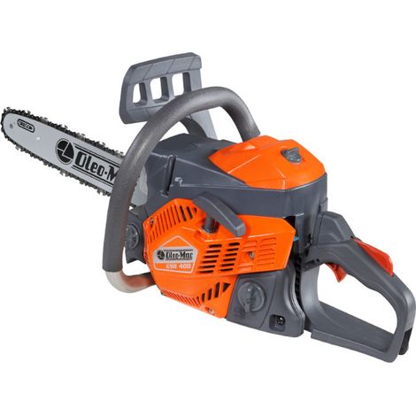 Oleo Mac – Tronçonneuse thermique 35 cm – Moteur 2 temps 38,9 cc – Puissance 2,3 HP – Système EasyOn et lubrification automatique (1/5)