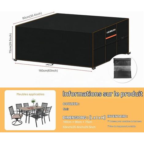 Covers for Garden Furniture Outdoor Table Cover (1/4)