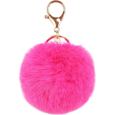 Porte-clés Doux En Peluche Charme Anneau Porte-clés Sac De Boules En Fausse Fourrure (1/2)