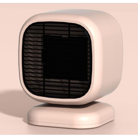 Chauffage électrique domestique, chauffage silencieux de faible puissance, petit radiateur, petit chauffage électrique de climatisation domestique (600W), 13,6  11,1  20cm rose