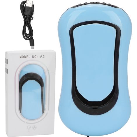 Ventilateur Sans Lame Portable Pour Séchage Cils - Moteur Métallique Silencieux Avec Miroir Intégré - Usage Domestique Et Voyage - 1 Pièce (1/5)