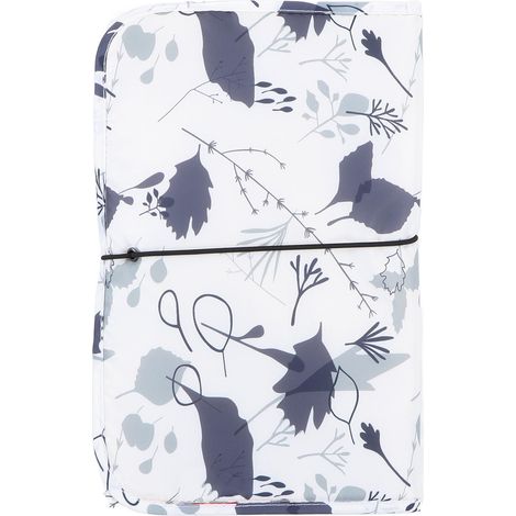Tableau à langer portable en nylon imperméable, confortable et multifonction, idéal pour bébé en voyage ou à la maison, couleur beige feuilles mortes (1/5)