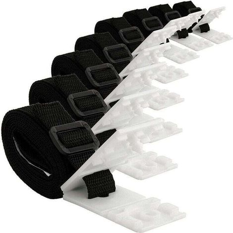 8 Pièces Enrouleur De Bâche pour Piscine Sangles Et Clips De Fixation pour Les Enrouleurs Moulinet De Couverture Solaire De Piscine pour Tube Solaire De Moulinet De Piscine Creusée