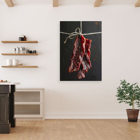 Wandbild Getrocknetes Rindfleisch 70x100 (1/4)