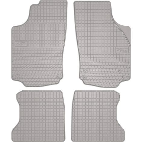 Alfombrillas de goma para coche: Opel Combo C kombivan (2001-2011) - color gris a juego (1/5)