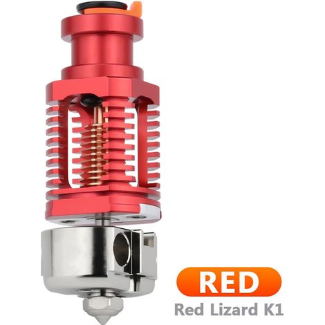 Red Lizard K1 Hotend-Heizblockdüse aus verkupfertem Metall für VORON 0.1/1.8/2.4 Seri-R-K1- 3D-Druckerzubehör