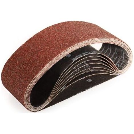 Bandes Abrasifs 75x533 mm-8 Pièces de 40 Grain Bande Ponceuse pour Ponçage et Polissage avec Ponceuse à Bande (1/5)
