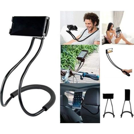 Support Nuque Lazy pour NUBIA RedMagic 5G Smartphone Selfie Bureau Universel Flexible Reglable (NOIR) (1/4)