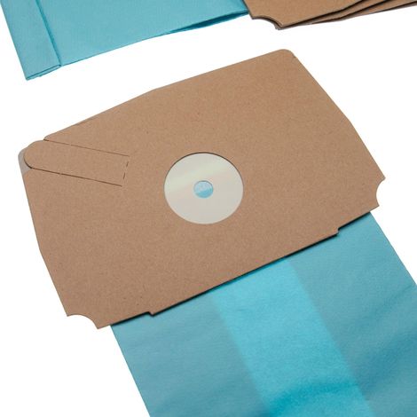 vhbw 5x bolsa compatible con Electrolux / Lux D 745, D 748, D 750, D 768, D 770, D 775 aspiradora - 26,7 cm x 16,7 cm azul claro