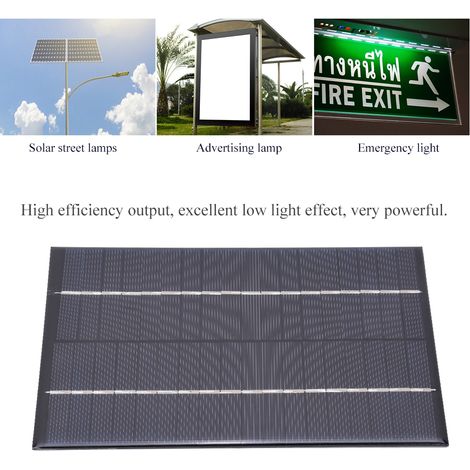 Panneau Solaire Polycristallin 4.2W 18V - Énergie Solaire Portable pour Recharge (1/5)