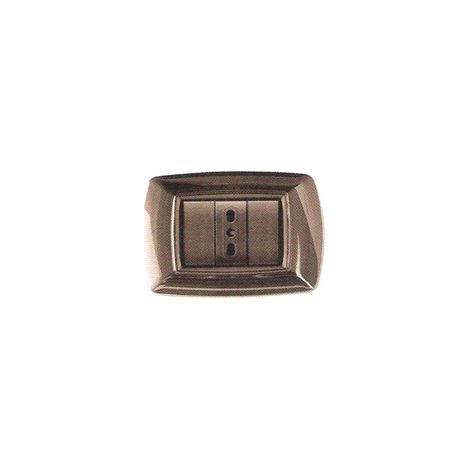 Placca coprinterruttori grigio scuro