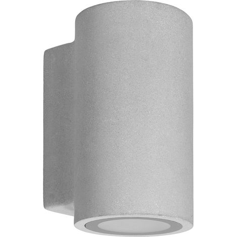 Forlight Rem - Applique Murale LED 16W. Diamètre 11cm. Structure en Ciment. Usage Extérieur IP44. Coloris Gris (1/5)