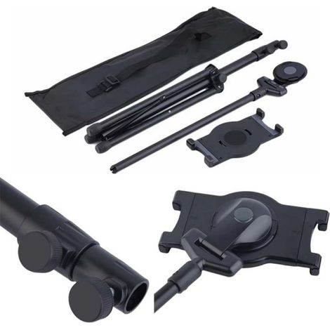 Support de trépied réglable pour tablette - - Portable - Hauteur ajustable jusqu'à 1,2 m - Angle multidirectionnel (1/4)