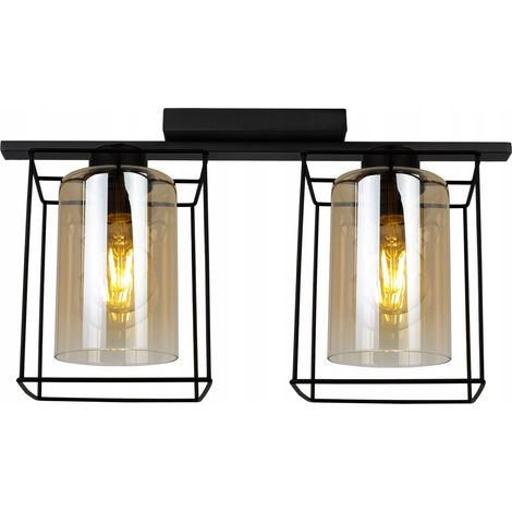 Suspension moderne et élégante avec abat-jour en verre (1/5)