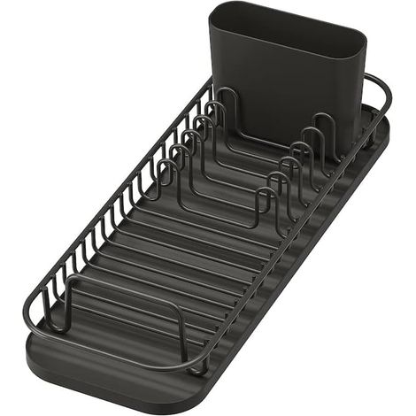 Égouttoir multifonction - 17,4 x 47,8 x 14 cm - Résistant à la rouille - Se pose au-dessus de l'évier - Compatible avec différents de vaisselle (1/5)