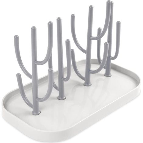 Baby Bottle Dryer, Tree Bottle Drainer with Removable Water Tray for Baby Bottles, Cutlery, Teats, Cups (Gray) MUMU (1/4)