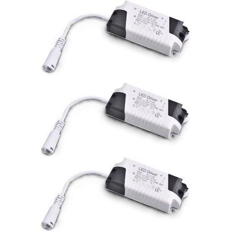 Pack x3 Trasformatore Driver 18W-24W DC, ingresso multi-tensione 85-265V Ac 50/60Hz, uscita 36-72 Vdc 240-260 mA. Valido per sostituire faretti a incasso e altre apparecchiature LED (1/4)