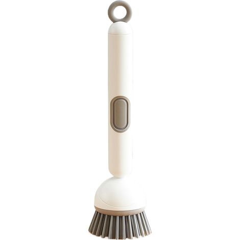 Cepillo de cocina - herramienta para jabón lavavajillas, cepillo lavavajillas no nuclear  Cepillo para ollas y sartenes, cepillo lavavajillas de doble cara, cepillo lavavajillas recargable, frágil (1/5)