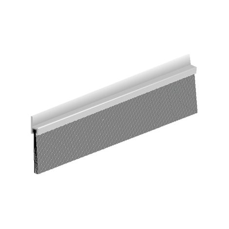 Plinthe en applique à brosse pour bas de porte – Aluminium – Longueur 2.50m – Hauteur lèvre-brosse 40mm – Modèle IBS 60 – Elton