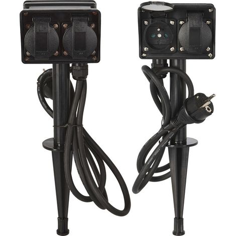Prise Avec 4 Prises 2+2 Pour L Extérieur Ip44 - Fx Control