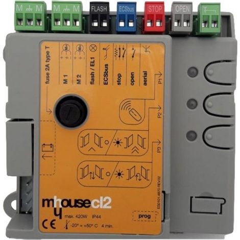 Panneau central NICE CL2KIT/02 avec boîtier MH Mhouse WG2 WS2 WK2 WU2 Remplacement