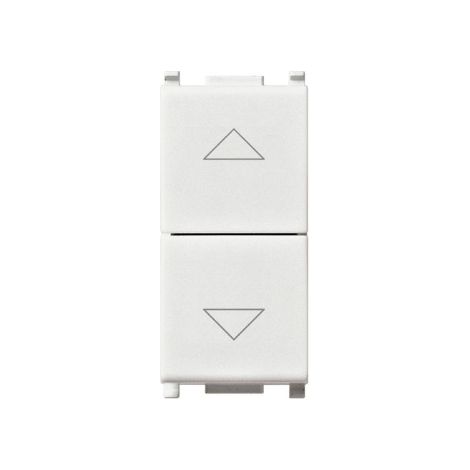 Doppio pulsante interbloccato Easy Elettrocanali (1P/NO) + (1P/NO) 10A 250Vac