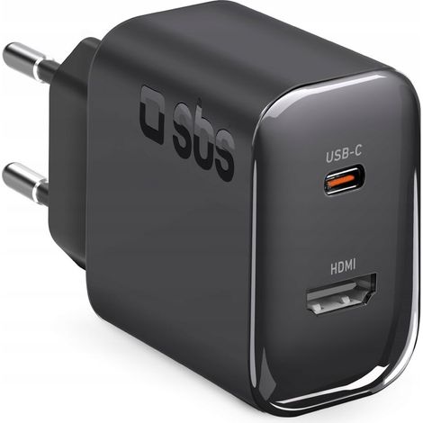 SBS TETR1CHDMIPD65 65W Wandladegerät Schwarz 1 Stück. (1/3)